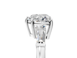 White gold Heart Cut Diamond Ring with Tapered Baguette Side Stones in Four-Prong Setting_37