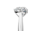 White gold Heart Cut Diamond Solitaire Engagement Ring with Cathedral Setting and Four-Prong Mount_133