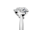 White gold Heart Cut Diamond Solitaire Engagement Ring with Classic Band and Four-Prong Setting_170