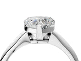 White gold Heart Cut Diamond Solitaire Engagement Ring with Classic Band and Four-Prong Setting_171
