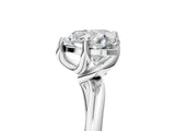 White gold Heart Cut Diamond Solitaire Engagement Ring with Four-Prong Setting and Classic Band_25
