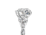 White gold Heart Cut Diamond Solitaire Ring with Side Stones and Four-Prong Setting_73