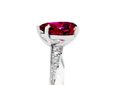 White gold Heart Cut Garnet Engagement Ring with Side Stone Accents and Four-Prong Setting_41