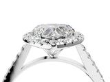White gold Heart Cut Halo Pave Diamond Engagement Ring with Four-Prong Setting_12
