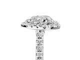 White gold Heart Cut Halo Pave Diamond Engagement Ring with Four-Prong Setting_13