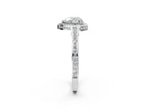 White gold Heart Cut Halo Pave Split Shank Prong Setting Ring_39