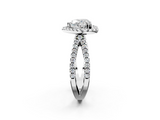White gold Heart Cut Halo Split Shank Pave Set Ring_70