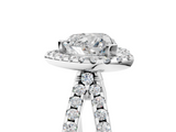 White gold Heart Cut Halo Split Shank Pave Set Ring_73