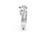 White gold Heart Cut Halo Split Shank Prong Setting Ring_14