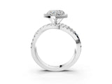 White gold Heart Cut Halo Split Shank Prong Setting Ring_15