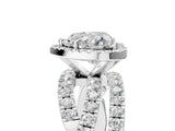 White gold Heart Cut Halo Split Shank Prong Setting Ring_17