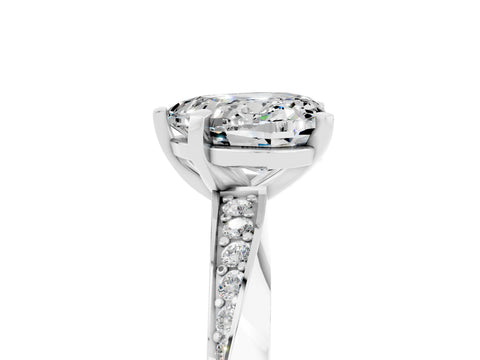 White gold Heart Cut Moissanite Engagement Ring with Side Stone Accents and Four-Prong Setting_41