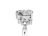 White gold Heart Cut Moissanite Ring with Side Stones and Four-Prong Setting_41