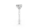 White gold Heart Cut Moissanite Solitaire Engagement Ring with Classic Band and Four-Prong Setting_14