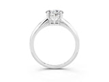 White gold Heart Cut Moissanite Solitaire Engagement Ring with Classic Band and Four-Prong Setting_15