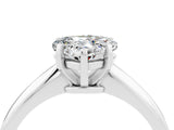 White gold Heart Cut Moissanite Solitaire Engagement Ring with Classic Band and Four-Prong Setting_16