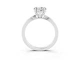White gold Heart Cut Moissanite Solitaire Engagement Ring with Classic Band and Four-Prong Setting_27