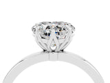 White gold Heart Cut Moissanite Solitaire Ring with Thin Band and Prong Setting_16