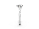 White gold Heart Cut Moissanite Solitaire Twist Band Prong Setting Ring_56