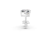 White gold Heart Cut Moissanite Stud Earrings_14