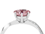 White gold Heart Cut Morganite Engagement Ring with Side Stone Accents and Four-Prong Setting_28