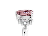 White gold Heart Cut Morganite Ring with Side Stones and Four-Prong Setting_41