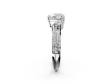 White gold Heart Cut Pave Diamond Engagement Ring with Channel Set Band and Four-Prong Setting_28