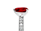 White gold Heart Cut Ruby Milgrain Pavé Engagement Ring with Four-Prong Setting_17