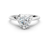 White gold Heart Cut Solitaire Diamond Ring with Six-Prong Setting and Classic Band_26