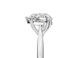 White gold Heart Cut Solitaire Diamond Ring with Six-Prong Setting and Classic Band_31