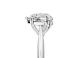 White gold Heart Cut Solitaire Diamond Ring with Six-Prong Setting and Classic Band_43