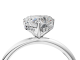 White gold Heart Cut Solitaire Engagement Ring with Four-Prong Setting and Classic Band_57