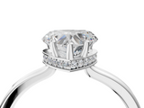 White gold Heart Cut Solitaire Engagement Ring with Four-Prong Setting on a Classic Band_61