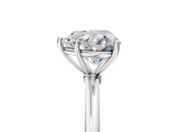 White gold Heart Cut Solitaire Engagement Ring with Thin Band and Four-Prong Setting_8