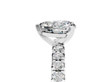 White gold Heart Cut Solitaire Pave Diamond Engagement Ring with Four-Prong Setting_17