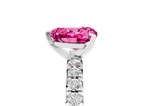 White gold Heart Cut Solitaire Pave Diamond Engagement Ring with Four-Prong Setting_29