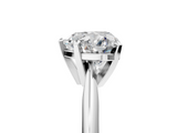 White gold Heart Cut Solitaire Ring with Four-Prong Setting on a Classic Band_59