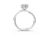 White gold Heart Cut Solitaire Ring with Thin Band and Four-Prong Setting_52