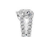 White gold Heart Cut Split Shank Pave Diamond Engagement Ring with Four-Prong Setting_33