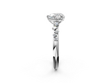 White gold Heart Diamond Cluster Prong-Set Solitaire Ring_62