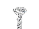 White gold Heart Diamond Cluster Prong-Set Solitaire Ring_65