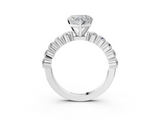 White gold Heart Diamond Pavé Band Solitaire with Four-Prong Setting_41