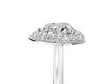 White gold Heart Halo Diamond Engagement Ring with Solitaire Band and Four-Prong Setting_23
