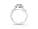 White gold Heart Halo Diamond Pavé Solitaire Ring_60