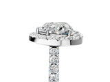 White gold Heart Halo Diamond Pavé Solitaire Ring_68