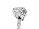 White gold Heart Halo Diamond Pave Band Ring with Four-Prong Setting_20