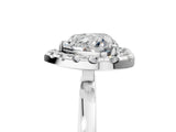 White gold Heart Halo Diamond Solitaire with Pavé Band and Four-Prong Setting_116