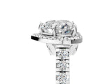 White gold Heart Halo Pavé Diamond Engagement Ring with Four-Prong Setting_31