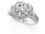 White gold Heart Halo Pave Split Shank Prong Setting Ring_58
