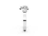 White gold Heart Halo Pave Split Shank Prong Setting Ring_59